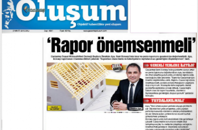 OLUŞUM GAZETESİ'NDE GAİMDER
