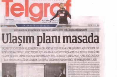 Büyükşehir'in Ulaşım Planınını üyelerimizle değerlendirdik