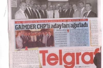 CHP heyetinin Derneğimize ziyaretinin basına yansımaları