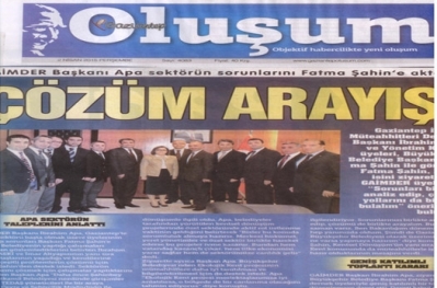 Fatma Şahin ziyaretimizin basına yansımaları