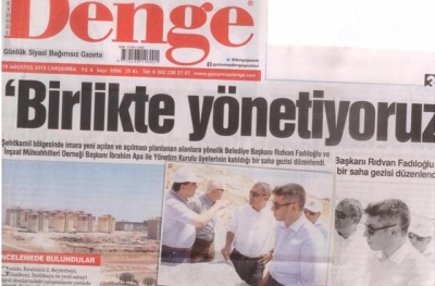 Şehitkamil saha gezimizin basına yansımaları