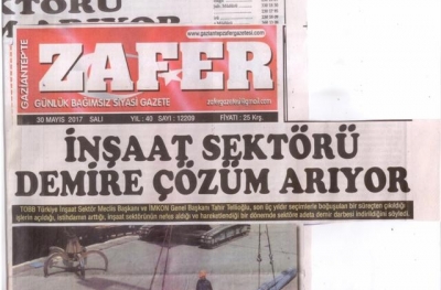 Sektördeki demir sıkıntısıyla ilgili basında çıkan haberlerimiz