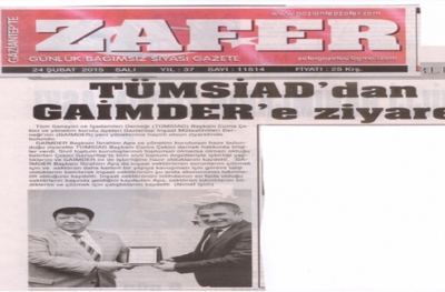 TÜMSİAD Yönetimi, Derneğimizi ziyaret etti