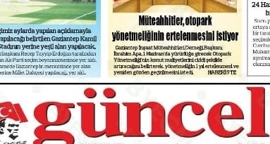 OTOPARK YÖNETMELİĞİ ERTELENSİN