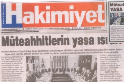Başbakan Yardımcısı Tuğrul Türkeş İMKON'u ziyaret etti